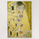 Recherche de peinture klimt puzzles Le baiser