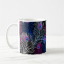 Recherche de motif de paon tasses Lumineux