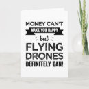 Recherche de drone vœux cartes Vol