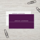 Recherche de aubergine cartes visite Minimaliste
