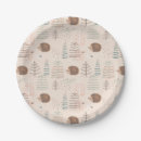 Recherche de hérisson mignon assiettes en papier Bois