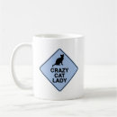 Recherche de dame folle de chat tasses Amusant