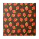 Recherche de fraises rouges carreaux Nourriture