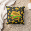 Recherche de hamburger décoration coussins Cool