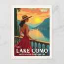 Recherche de lacs italiens cartes postales Vintage