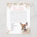 Recherche de jeu de baby shower cartes postales Bébé