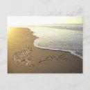 Recherche de sur la plage amour cartes postales Sable