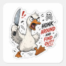 Zoek naar cartoon gans stickers Grappig