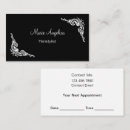 Recherche de rendez vous coiffeur cartes visite Élégant