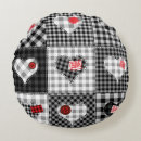 Recherche de coeur noir coussins Décoration