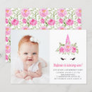 Recherche de unicorn anniversaire invitations Fille premier anniversaire
