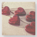 Zoek naar rood hart onderzetters Gotisch