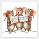 Zoek naar leuke muizen stickers Kerstmis