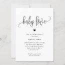 Recherche de célébration du bébé invitations Noir et blanc