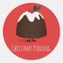 Recherche de pudding de noël autocollants Dessert