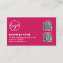 Recherche de rose foncé cartes visite Code qr