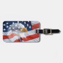 Recherche de jour du souvenir bagages étiquettes Drapeau américain
