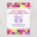 Recherche de plastique invitations Fille