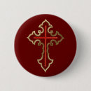 Zoek naar gouden kruis buttons Religie