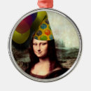 Zoek naar grappige parodie ornamenten Mona lisa