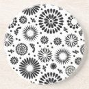 Recherche de motif noir et blanc dessous de verres Gras