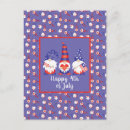Recherche de 4 juillet heureux cartes postales Bleu rouge