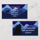 Recherche de loup et cartes visite Bleu