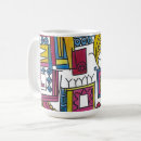 Zoek naar primaire kleuren mokken Abstract