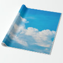Recherche de nuages blancs papier cadeau Bleu