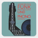 Recherche de radiodiffusion autocollants Musique