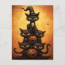 Recherche de chat halloween cartes postales Chauves souris