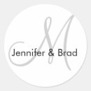 Recherche de mariage autocollants Monogramme