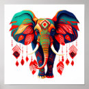 Recherche de éléphant coloré posters Bohème