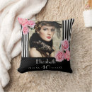 Recherche de fleurs noires coussins Pour elle