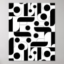 Recherche de motif noir posters Tendance