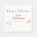 Recherche de noël serviettes Typographie