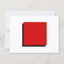 Recherche de carré rouge cartes postales Géométrique