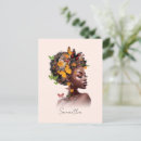 Recherche de cheveux naturels cartes postales Femme afro américaine