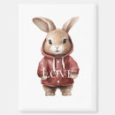 Recherche de le lapin blanc magnets Pour elle