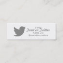 Recherche de twitter cartes visite Noir et blanc