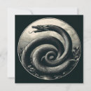 Recherche de serpent vintage vœux cartes Antique