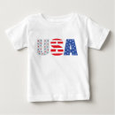 Recherche de bleu blanc rouge bébé tshirts Usa