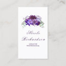 Recherche de fleurs violet cartes visite Élégant