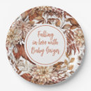 Recherche de floral baby shower assiettes Automne