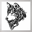 Recherche de loup tribal posters Faune