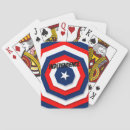 Recherche de le drapeau américain jeux de cartes Rouge