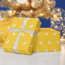 Zoek naar bananen cadeaupapier Geel