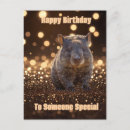 Recherche de wombat cartes postales Australien
