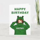 Recherche de dessins de grenouille anniversaire cartes Mignon