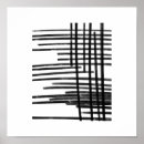 Recherche de rayures noires et blanches posters Moderne
